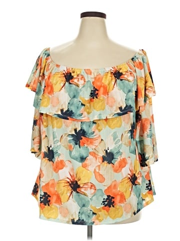 Cato 3/4 Sleeve Blouse (view 1)