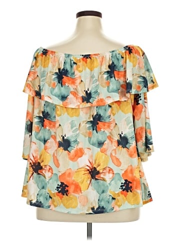 Cato 3/4 Sleeve Blouse (view 2)