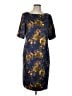 St. John Print Blue Casual Dress Size 12 - photo 1