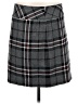 Eddie Bauer Plaid Gray Wool Skirt Size 8 - photo 1