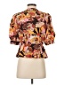 Manoush 100% Polyester Brown Short Sleeve Blouse Size 4 - photo 2