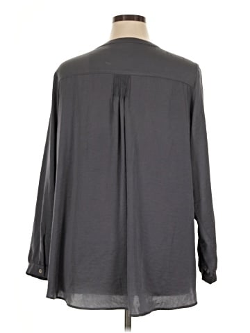 LOGO by Lori Goldstein Long Sleeve Blouse (view 2)