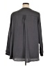 LOGO by Lori Goldstein 100% Polyester Gray Long Sleeve Blouse Size 1X - photo 2