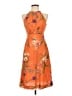 Etcetera Floral Orange Cocktail Dress Size 0 - photo 1