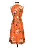 Etcetera Floral Orange Cocktail Dress Size 0 - photo 2