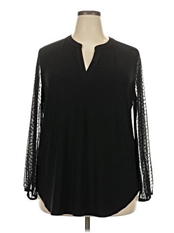 Kasper Long Sleeve Blouse (view 1)
