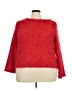 Woman 100% Polyester Tweed Red Pullover Sweater Size 3X - photo 1