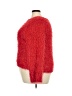 Woman 100% Polyester Tweed Red Pullover Sweater Size 3X - photo 5