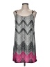 Tyche Chevron-herringbone Silver Cocktail Dress Size M - photo 1