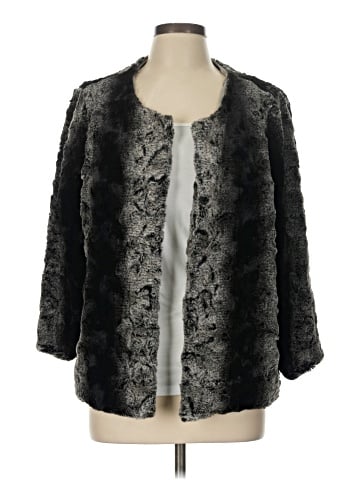 NY Collection Faux Fur Jacket (view 1)
