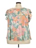 Cato Pink Short Sleeve Blouse Size 26 - 28 - photo 1