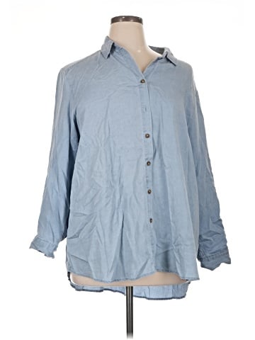 Jane and Delancey 3/4 Sleeve Button-Down Shirt (view 1)