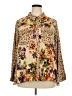 Cato 100% Rayon Animal Print Tan Long Sleeve Blouse Size 22 - photo 1