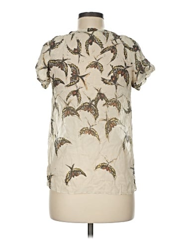 Moulinette Soeurs Short Sleeve Silk Top (view 2)