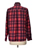 Old Navy 100% Cotton Plaid Red Long Sleeve Button-Down Shirt Size L - photo 2