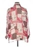 Notations 100% Polyester Animal Print Pink Long Sleeve Blouse Size 1X - photo 2