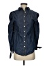 Veronica Beard Blue Long Sleeve Button-Down Shirt Size 4 - photo 1