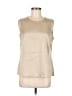 Kasper 100% Polyester Tan Sleeveless Blouse Size M - photo 1