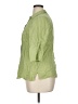 Basic Editions Green 3/4 Sleeve Button-Down Shirt Size XL - photo 5