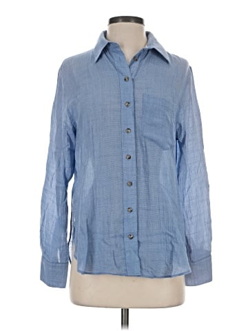 Free People Long Sleeve Button-Down Shirt (view 1)