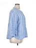 L.L.Bean 100% Linen Blue 3/4 Sleeve Blouse Size XL - photo 4