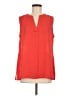 Chaus 100% Polyester Red Sleeveless Blouse Size M - photo 1