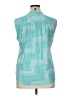 New Directions Teal Sleeveless Blouse Size XL - photo 2