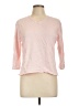 Faconnable Pink 3/4 Sleeve Top Size L - photo 1
