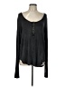 Pol Black Long Sleeve Henley Size L - photo 1
