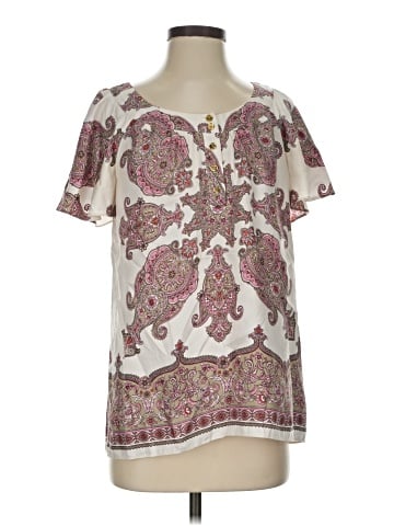 MICHAEL Michael Kors Short Sleeve Silk Top (view 1)