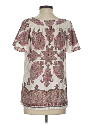 MICHAEL Michael Kors Short Sleeve Silk Top (view 2)