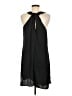 Trouve 100% Polyester Solid Black Casual Dress Size M - photo 2