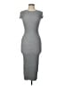 Say What? 100% Polyester Solid Gray Cocktail Dress Size L - photo 1