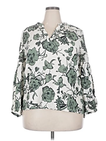 Caslon 3/4 Sleeve Blouse (view 1)
