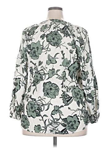 Caslon 3/4 Sleeve Blouse (view 2)