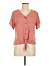 Weatherproof Pink Short Sleeve Henley Size M - photo 1