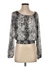 A. Byer 100% Polyester Silver Long Sleeve Blouse Size S - photo 1