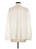 Halogen 100% Polyester Ivory Long Sleeve Blouse Size M - photo 2