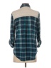 Love Potion 100% Polyester Plaid Teal Long Sleeve Blouse Size S - photo 2