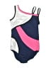 Assorted Brands Color Block Silver One Piece Swimsuit Size M (kids) - photo 1