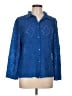 Pleats Collection 100% Polyester Blue 3/4 Sleeve Blouse Size L - photo 1