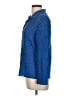 Pleats Collection 100% Polyester Blue 3/4 Sleeve Blouse Size L - photo 5