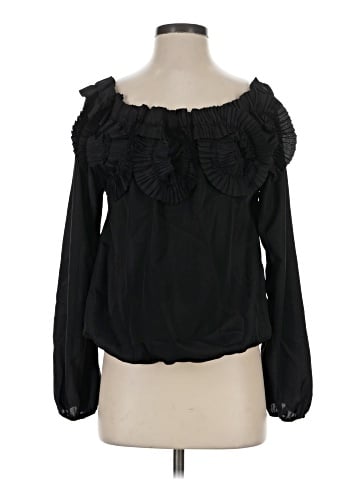 Ya Los Angeles Long Sleeve Silk Top (view 1)