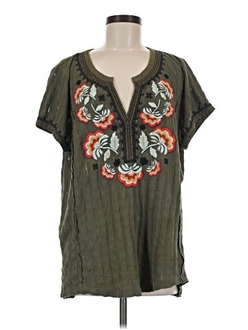 Akemi + Kin Short Sleeve Blouse (view 1)