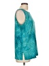 White Stag Teal Sleeveless Blouse Size L - photo 4