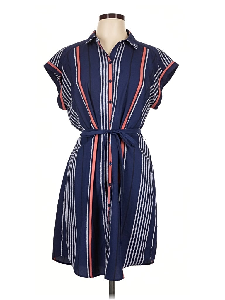 Pre-owned Express Outlet Casual Dress In Blue