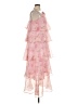 MELLODAY 100% Polyester Floral Pink Cocktail Dress Size XL - photo 4