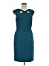 David Meister Solid Teal Casual Dress Size 8 - photo 1