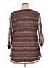 Avenue Brown 3/4 Sleeve Blouse Size 14 Plus - photo 2