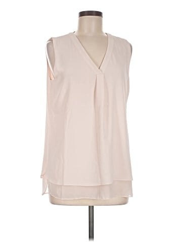 Rose + Olive Sleeveless Blouse (view 1)